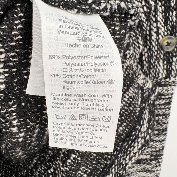 Madewell Button-Shoulder Wide-Sleeve Top in True Black, Sz Med, Transition - Picture 7 of 8